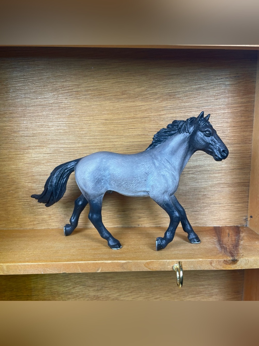 Schleich OOAK Blue Roan “Phantom”